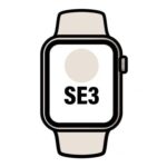Apple Watch SE3/ GPS/ Cellular/ 40mm/ Caja de Aluminio Blanco Estrella/ Correa Deportiva Blanco Estrella M/L