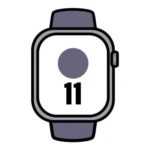 Apple Watch Series 11/ GPS/ 46mm/ Plata/ Correa Deportiva Niebla Lila (S/M)