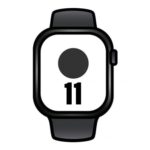 Apple Watch Series 11/ GPS/ Cellular/ 42mm/ Negro Azabache/ Correa Deportiva Negra (M/L)