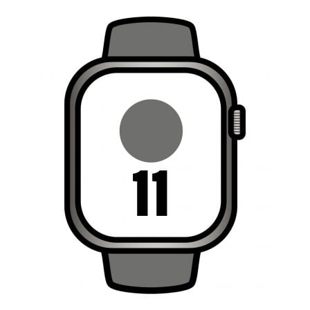 art_apl-watch20mfcw4qlbardera_1.jpg Apple Watch Series 11/ GPS/ Cellular/ 46mm/ Titanio Natural/ Correa Deportiva Gris Piedra S/M - Imagen 1