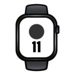 Apple Watch Series 11/ GPS/ Cellular/ 46mm/ Titanio Negro Pizarra/ Correa Deportiva Negro Pizarra (M/L)