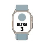 Apple Watch Ultra 3/ GPS/ Cellular/ 49mm/ Caja de Titanio Natural/ Correa Loop Alpine Azul Claro L
