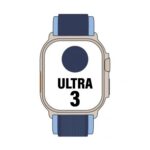 Apple Watch Ultra 3/ GPS/ Cellular/ 49mm/ Caja de Titanio Natural/ Correa Loop Trail Azul/azul brillante M/L
