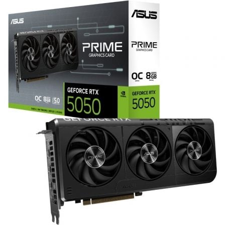 art_asu-gf20prime20rtx505020oc208g_1.jpg Tarjeta Gráfica Asus Prime GeForce RTX 5050 OC Edition/ 8GB GDDR6 - Imagen 1