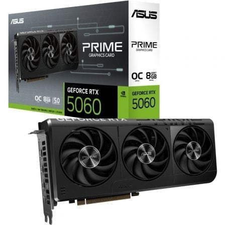 art_asu-gf20prime20rtx506020oc208g_1.jpg Tarjeta Gráfica Asus Prime GeForce RTX 5060 OC Edition/ 8GB GDDR7 - Imagen 1