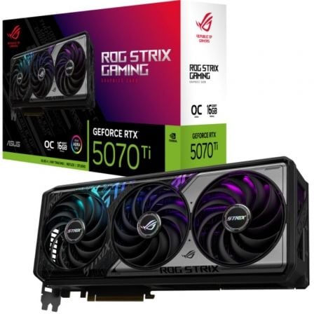 art_asu-gf20rs20rtx5070ti20oc2016g_1.jpg Tarjeta Gráfica Asus ROG Strix OC GeForce RTX 5070Ti/ 16GB GDDR7 - Imagen 1