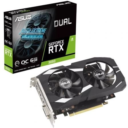 art_asu-gf20rtx305020d20oc206g_1.jpg Tarjeta Gráfica Asus Dual GeForce RTX 3050 OC Edition/ 6GB GDDR6 - Imagen 1