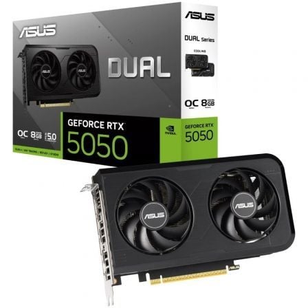 art_asu-gf20rtx505020d20oc208g_1.jpg Tarjeta Gráfica Asus Dual GeForce RTX 5050 OC/ 8GB GDDR6 - Imagen 1