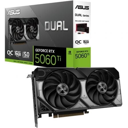 art_asu-gf20rtx5060ti20d20oc2016g_1.jpg Tarjeta Gráfica Asus Dual GeForce RTX 5060 Ti OC/ 16GB GDDR7 - Imagen 1