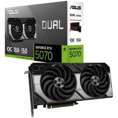 art_asu-gf20rtx507020d20oc2012g_1.jpg Tarjeta Gráfica Asus Dual GeForce RTX 5070 OC/ 12GB GDDR7 - Imagen 1