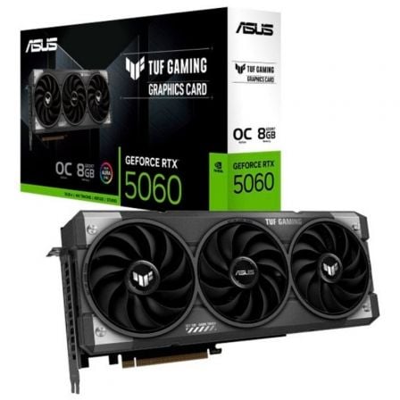 art_asu-gf20tuf20rtx506020oc208g_1.jpg Tarjeta Gráfica Asus TUF Gaming GeForce RTX 5060 OC Edition/ 8GB GDDR7 - Imagen 1