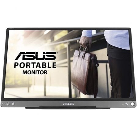 art_asu-m20mb16ace_1.jpg Monitor Portátil Asus ZenScreen MB16ACE 15.6"/ Full HD/ Plata y Negro - Imagen 1