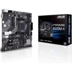Placa Base Asus Prime A520M-K Socket AM4/ DDR4/ PCIe 3.0/ Micro ATX
