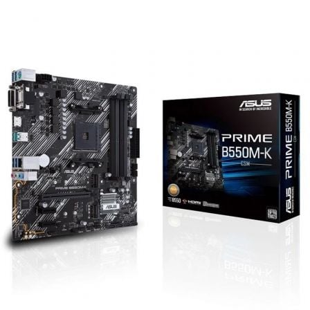 art_asu-pb20prime20b550m-k_1.jpg Placa Base Asus Prime B550M-K Socket AM4/ DDR4/ PCIe 4.0/ Micro ATX - Imagen 1