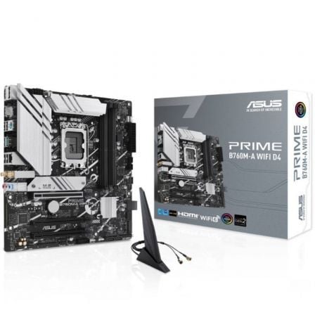 art_asu-pb20prime20b760m-a20wifi20d4_1.jpg Placa Base Asus Prime B760M-A WIFI D4 Socket 1700/ DDR4/ PCIe 4.0/ Micro ATX - Imagen 1