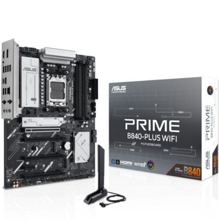 art_asu-pb20prime20b840-plus20wifi_1.jpg Placa Base Asus Prime B840-PLUS WIFI Socket AM5/ DDR5/ PCIe 4.0 - Imagen 1