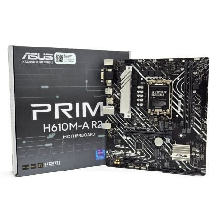 art_asu-pb20prime20h610m-a20r2_1.jpg Placa Base Asus Prime H610M-A R2.0/ Socket 1700/ DDR5/ PCIe 4.0/ Micro ATX - Imagen 1