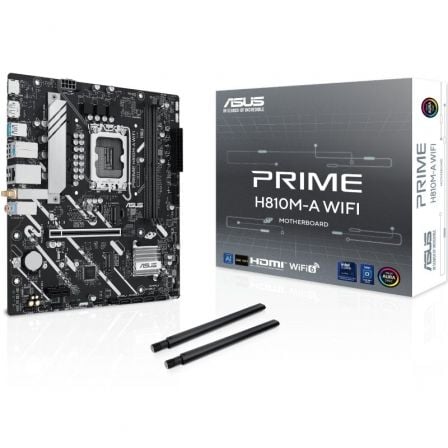 art_asu-pb20prime20h810m-a20wifi_1.jpg Placa Base Asus Prime H810M-A WIFI Socket 1851/ DDR5/ PCIe 4.0/ Micro ATX - Imagen 1