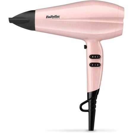 art_bab-pae-sec205337pre_1.jpg Secador Babyliss Rose Blush 2200/ 2200W/ Iónico/ Negro y Rosa - Imagen 1