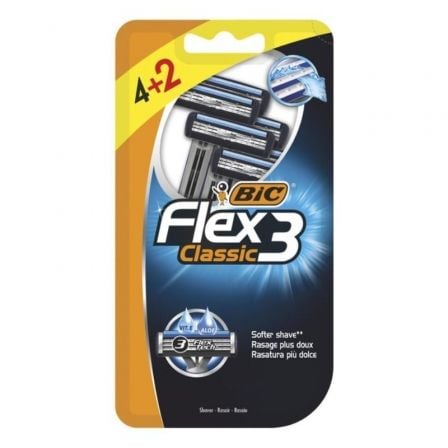 art_bic-cuchillas20flex20cl203206u_1.jpg Cuchilla de Afeitar Bic Flex3 Classic/ 6 uds - Imagen 1