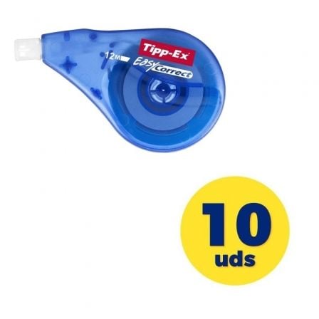 art_bic-tippexeasycorrect12m2010u_1.jpg Caja de Correctores de Escritura en Cinta Bic Tipp-Ex Easy Correct/ 4.2mm x 12m/ 10 unidades - Imagen 1