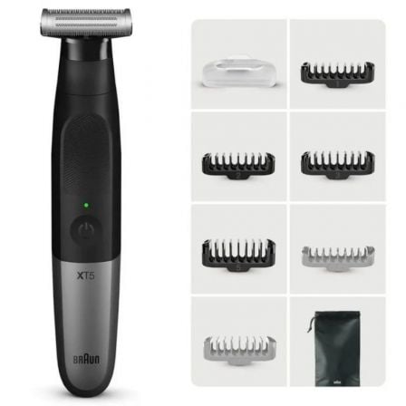 art_bra-pae-afe20xt520020bk20sv_1.jpg Afeitadora Braun Wet and Dry Serie X XT5200/ con Batería/ 6 Accesorios - Imagen 1