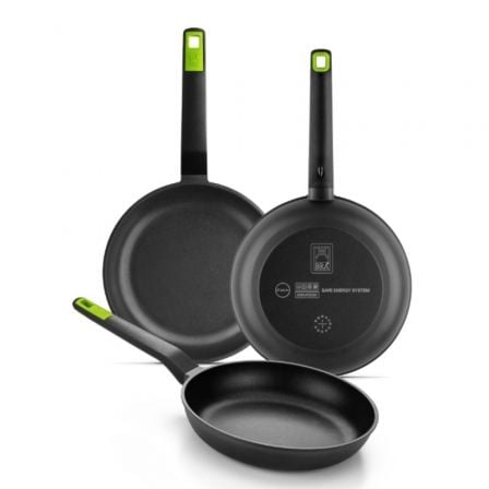 art_bra-sarten20a841202_1.jpg Pack 3 Sartenes Bra Gastro A841202/ Ø20cm/ Ø24cm/ Ø28cm/ Apta para Inducción - Imagen 1