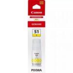 Botella de Tinta Original Canon GI-51/ Amarilla