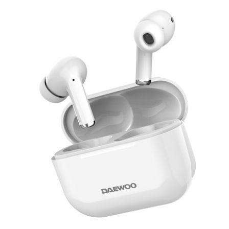 art_dae-aur20dw2002_1.jpg Auriculares Bluetooth Daewoo DW2002 con estuche de carga/ Autonomía 6h/ Blancos - Imagen 1