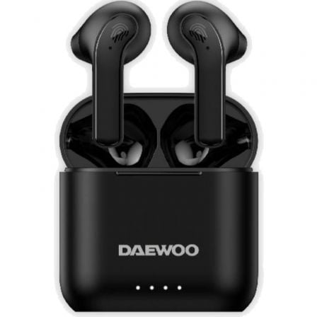 art_dae-aur20dw2020_1.jpg Auriculares Bluetooth Daewoo DW2020 con estuche de carga/ Autonomía 5h/ Negros - Imagen 1