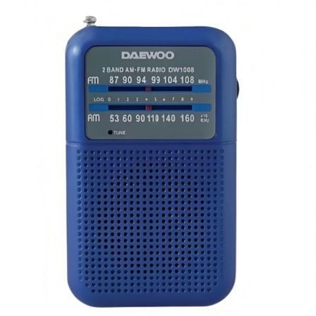 art_dae-radio20dw100820bl_1.jpg Radio Portátil Daewoo DW1008/ Azul - Imagen 1