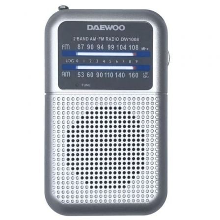 art_dae-radio20dw100820sv_1.jpg Radio Portátil Daewoo DW1008/ Plata - Imagen 1