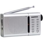 Radio Portátil Daewoo DW1037/ a Pilas/ Plateada