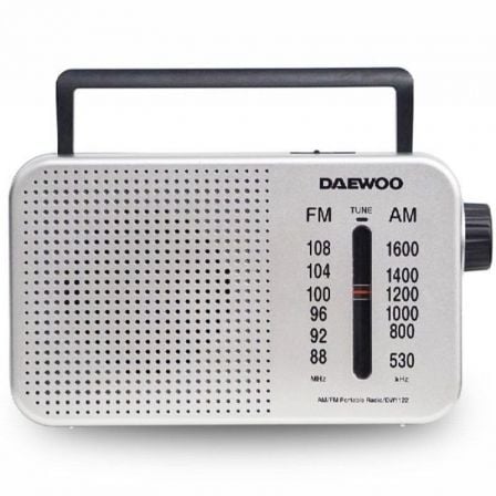 art_dae-radio20dw1122_1.jpg Radio Portátil Daewoo DW1122/ Plata - Imagen 1