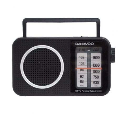 art_dae-radio20dw1124_1.jpg Radio Portátil Daewoo DW1124/ Negra - Imagen 1