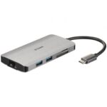 Docking USB Tipo-C D-Link DUB-M810/ 3xUSB/ 1xUSB Tipo-C/ 1xThunderbolt/ 1xHDMI 4K/ 1xRJ45/ 1xLector tarjetas/ Gris