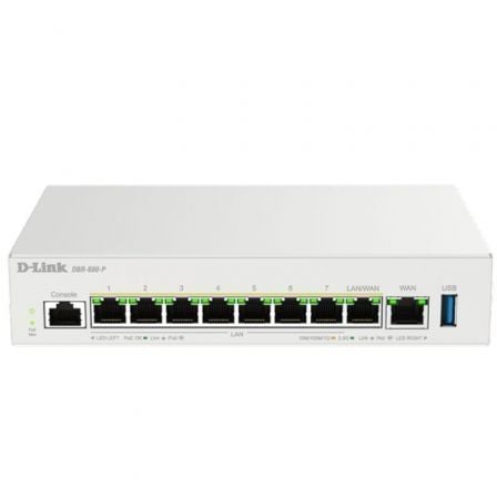 art_dlk-rou20dbr-600-p20e_1.jpg Router VPN/Firewall/Switch D-Link DBR-600-P/E/ 9 Puertos - Imagen 1