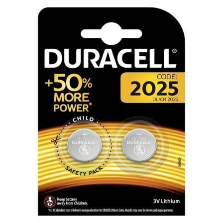 art_drc-pila20dl2025b2_1.jpg Pack de 2 Pilas de Botón Duracell DL2025B2/ 3V - Imagen 1
