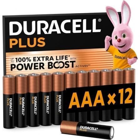 art_drc-pila20dpblr3b12_1.jpg Pack de 12 Pilas AAA Duracell Plus Power Boost DPBLR3B12/ 1.5V/ Alcalinas - Imagen 1
