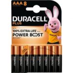 Pack de 8 Pilas AAA Duracell Plus Power Boost DPBLR3B8/ 1.5V/ Alcalinas