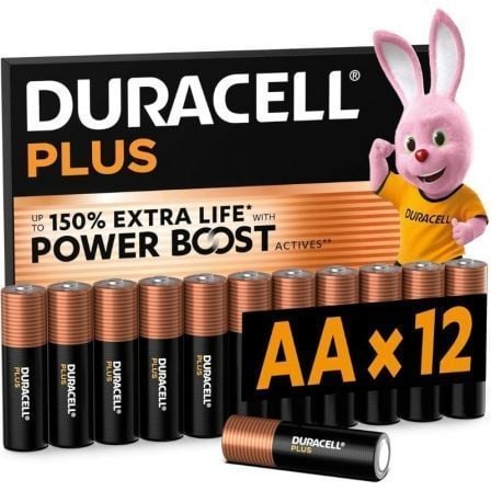 art_drc-pila20dpblr6b12_1.jpg Pack de 12 Pilas AA Duracell Plus Power Boost DPBLR6B12/ 1.5V/ Alcalinas - Imagen 1