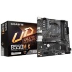 Placa Base Gigabyte B550M K Socket AM4/ DDR4/ PCIe 4.0/ Micro ATX