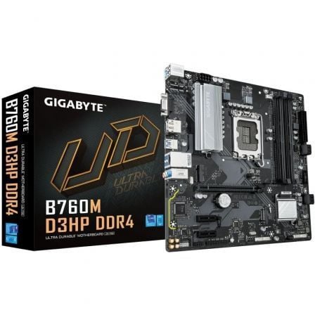 art_gig-pb20b760m20d3hp20ddr4_1.jpg Placa Base Gigabyte B760M D3HP DDR4 Socket 1700/ DDR4/ PCIe 4.0/ Micro ATX - Imagen 1