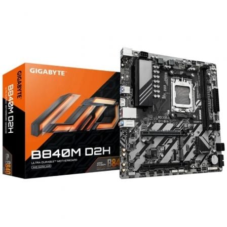 art_gig-pb20b840m20d2h_1.jpg Placa Base Gigabyte B840M D2H Socket AM5/ DDR5/ PCIe 4.0/ Micro ATX - Imagen 1