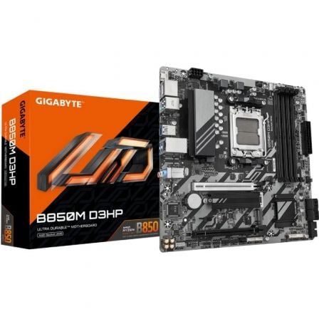 art_gig-pb20b850m20d3hp_1.jpg Placa Base Gigabyte B850M D3HP/ Socket AM5/ DDR5/ PCIe 5.0/ Micro ATX - Imagen 1