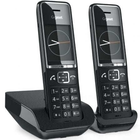 art_giga-tel20comf2055020duo20bk_1.jpg Teléfono Inalámbrico Gigaset Comfort 550/ Pack DUO/ Negro - Imagen 1