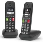 Teléfono Inalámbrico Gigaset E290/ Pack DUO/ Negro