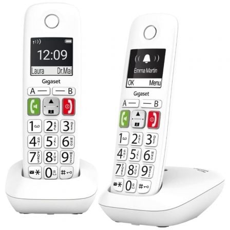 art_giga-tel20e29020duo20wh_1.jpg Teléfono Inalámbrico Gigaset E290/ Pack DUO/ Blanco - Imagen 1