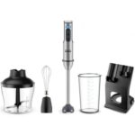 Batidora de mano Grunkel BM-2000SET/ 2000W/ Capacidad 0.8L/ Incluye Vaso, Picadora, Varilla y Soporte