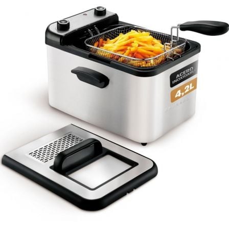 art_grk-pae-fre20maxifrypro_1.jpg Freidora Grunkel Maxi Fry Pro/ 3000W/ Capacidad 4.2L - Imagen 1